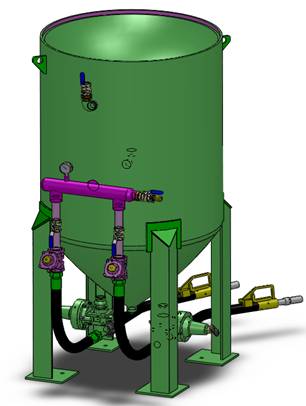 TS-900-2開放式噴砂機(jī) （氣動(dòng)控制）